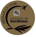 Médaille d'or concours de Bordeaux